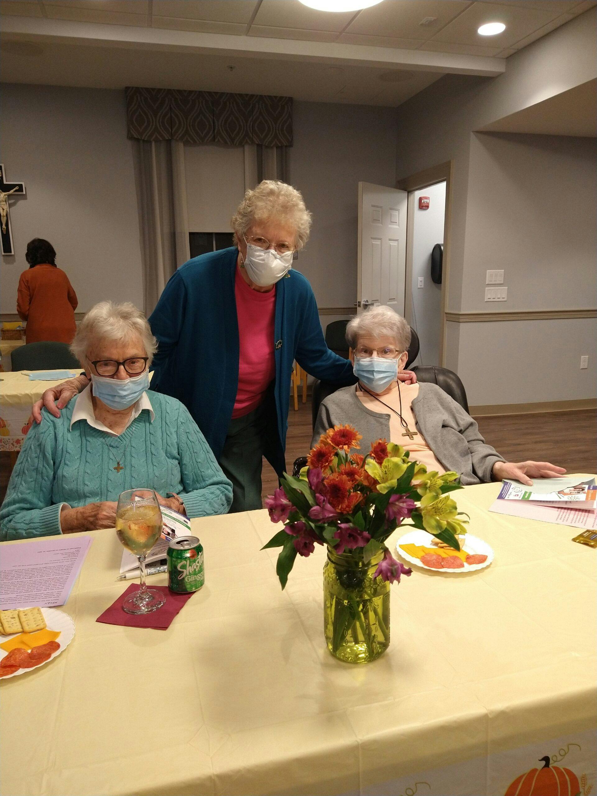 Residents of du Lac Assisted Living enjoying the 2021 Ed Forum