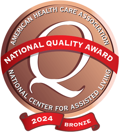 National Quality Award 2024 for Assisted Living presented to Notre Dame Health Care in Worcester, MA, recognizing excellence in senior care services.